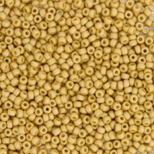 Miyuki rocailles Perlen 15/0 - Opaque glazed frosted citron yellow 15-4692